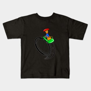 Rollercoaster Mushroom, Roger rollercoaster Kids T-Shirt